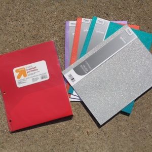 New bundle of glitter notebook school supplies